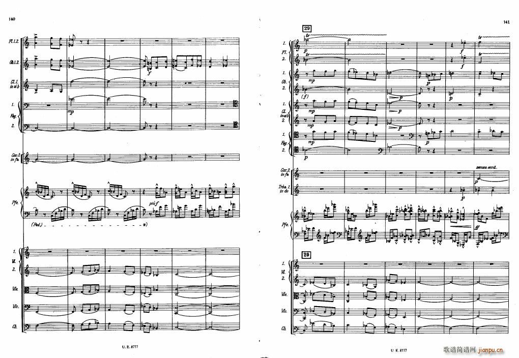 Bartok SZ 83 Piano Concerto No1 Full Score (V)30