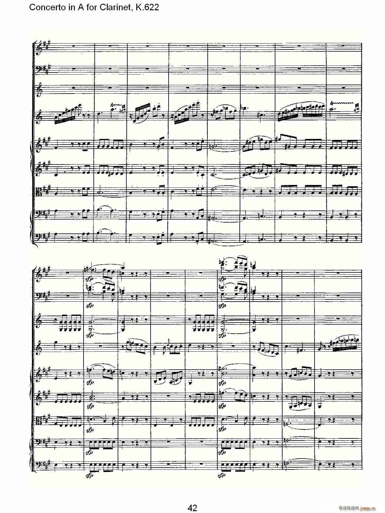 Concerto in A for Clarinet, K.622(λɹV)12