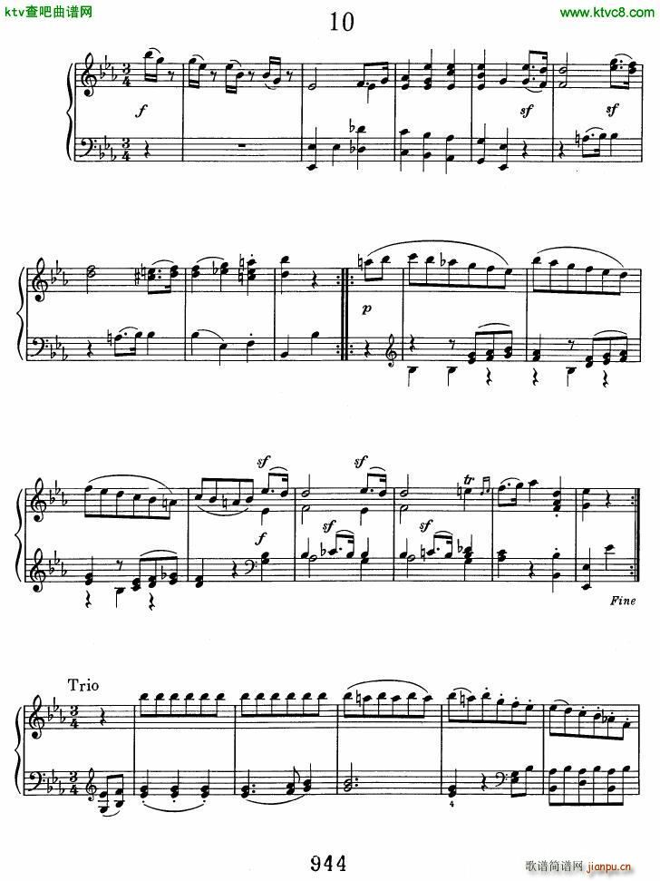 Beethoven WoO 7 12 Minuets(V)10