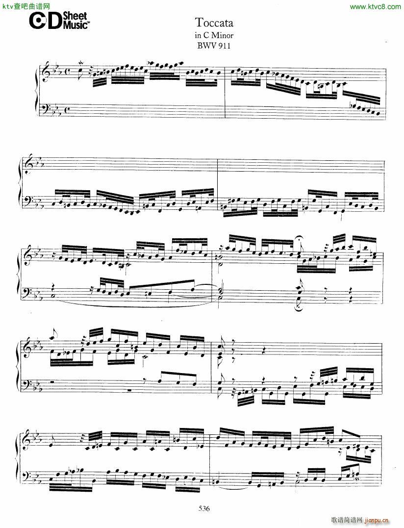 Bach JS BWV 911 Toccata in c(V)1