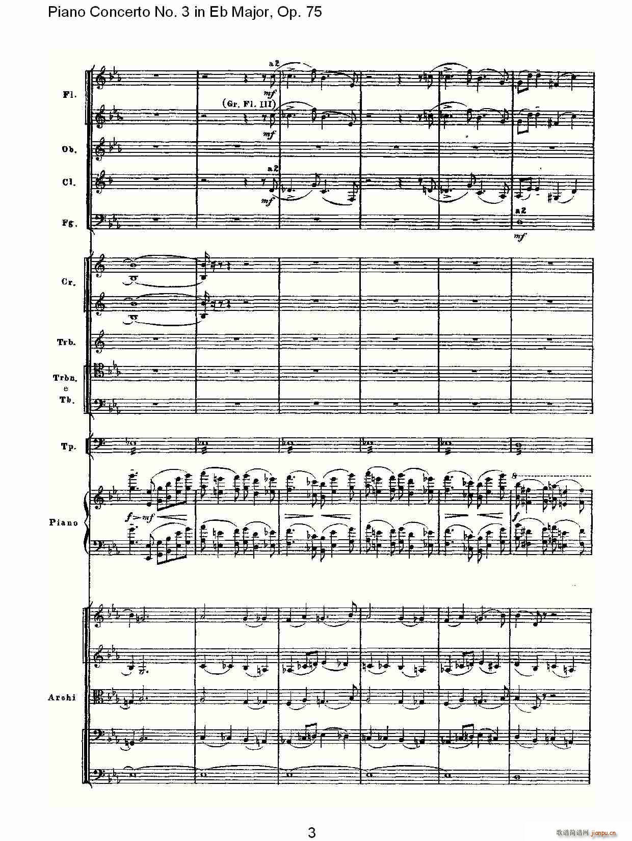 Piano Concerto No.3 in Eb Major,Op.75(V)3