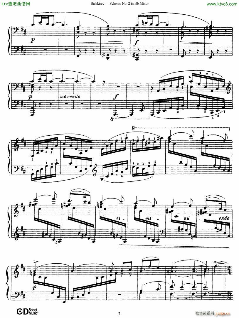 Balakirev Scherzo No 2 Bb Minor(V)7