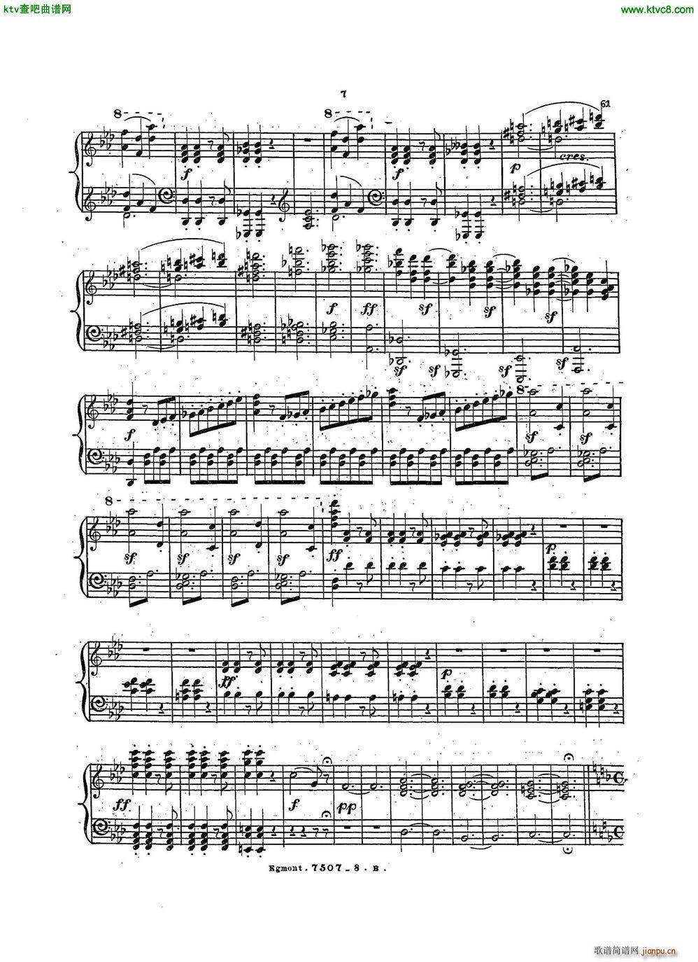 Beethoven op 84 Egmont Overture arr Weiss(V)6