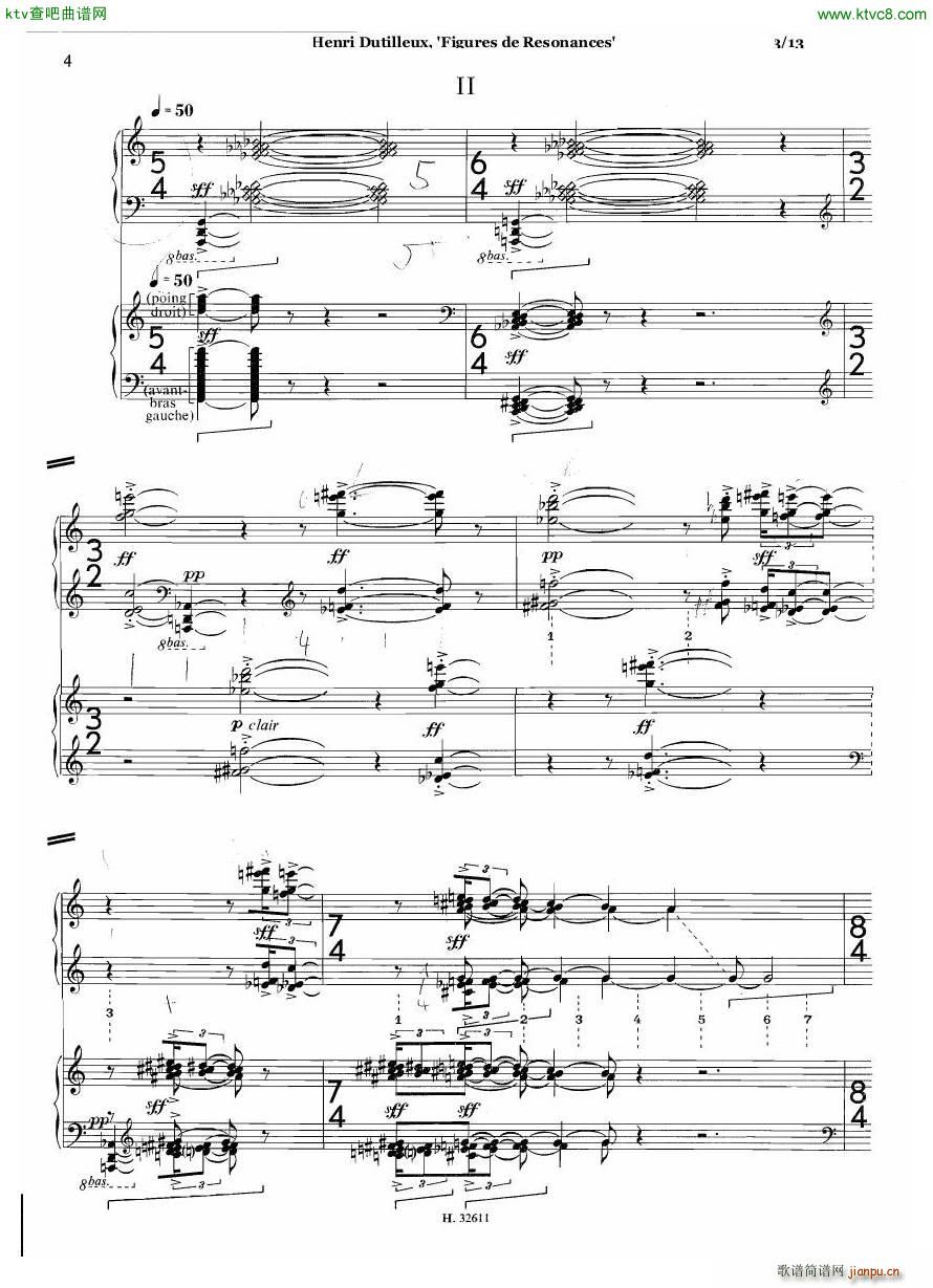 Dutilleux Figures de Rsonances for Two Pianos(V)3