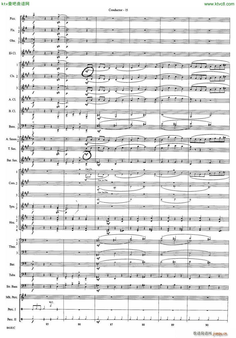 Anderson Sleigh Ride full score(V)16
