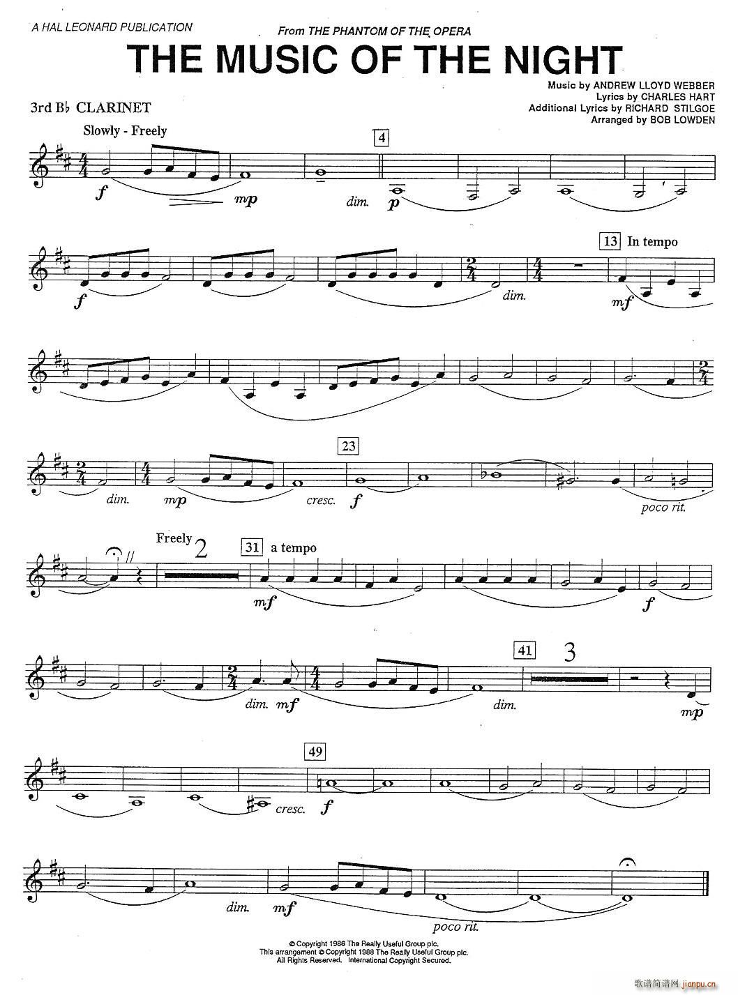 THE MUSIC OF THE NIGTH-CLARINET(λɹV)3