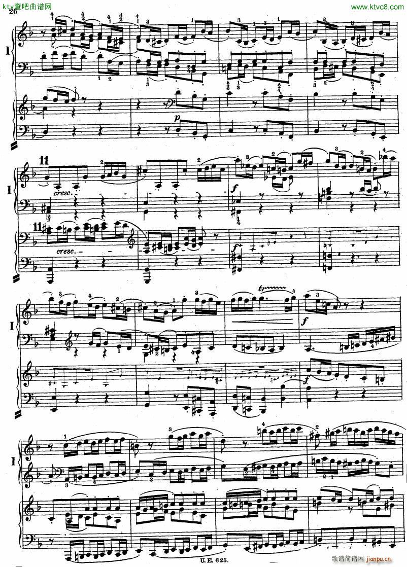 Bach JS BWV 1052 Keyboard Concerto in d ed R ntgen(V)27
