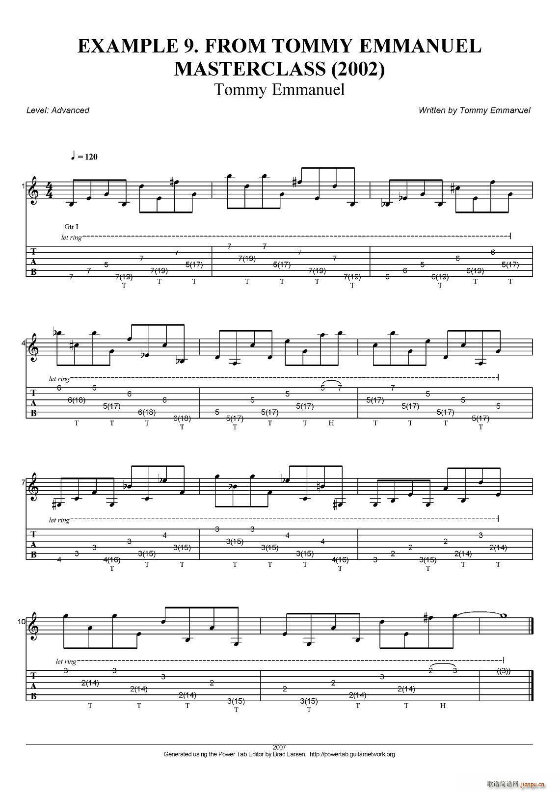 tommy emmanuel masterclass example 9 ָ(V)1
