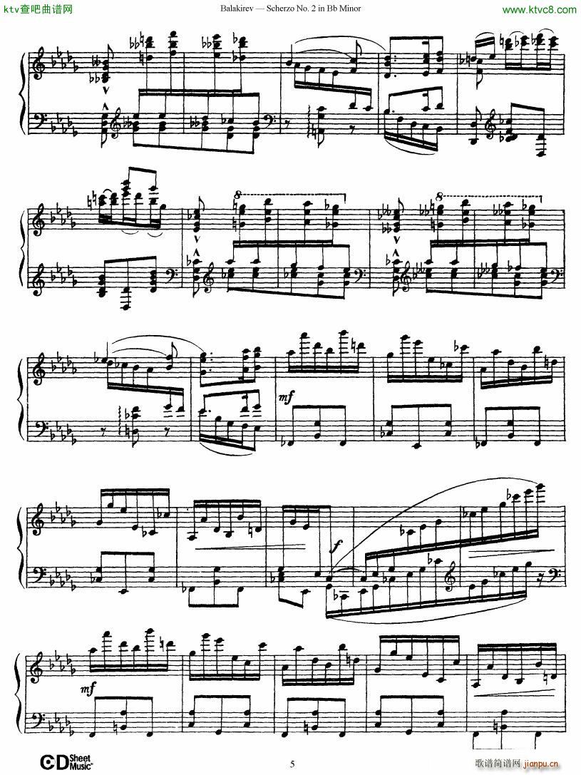 Balakirev Scherzo No 2 Bb Minor(V)5