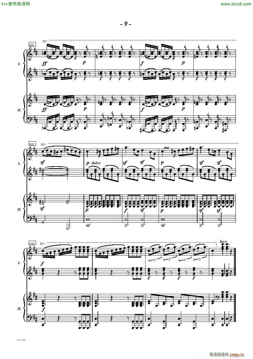 Diabelli Sonata Op33 For Two Pianos(V)9