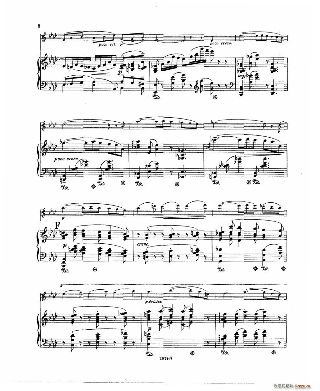 Bowen Barcarolle for violin and piano(V)10