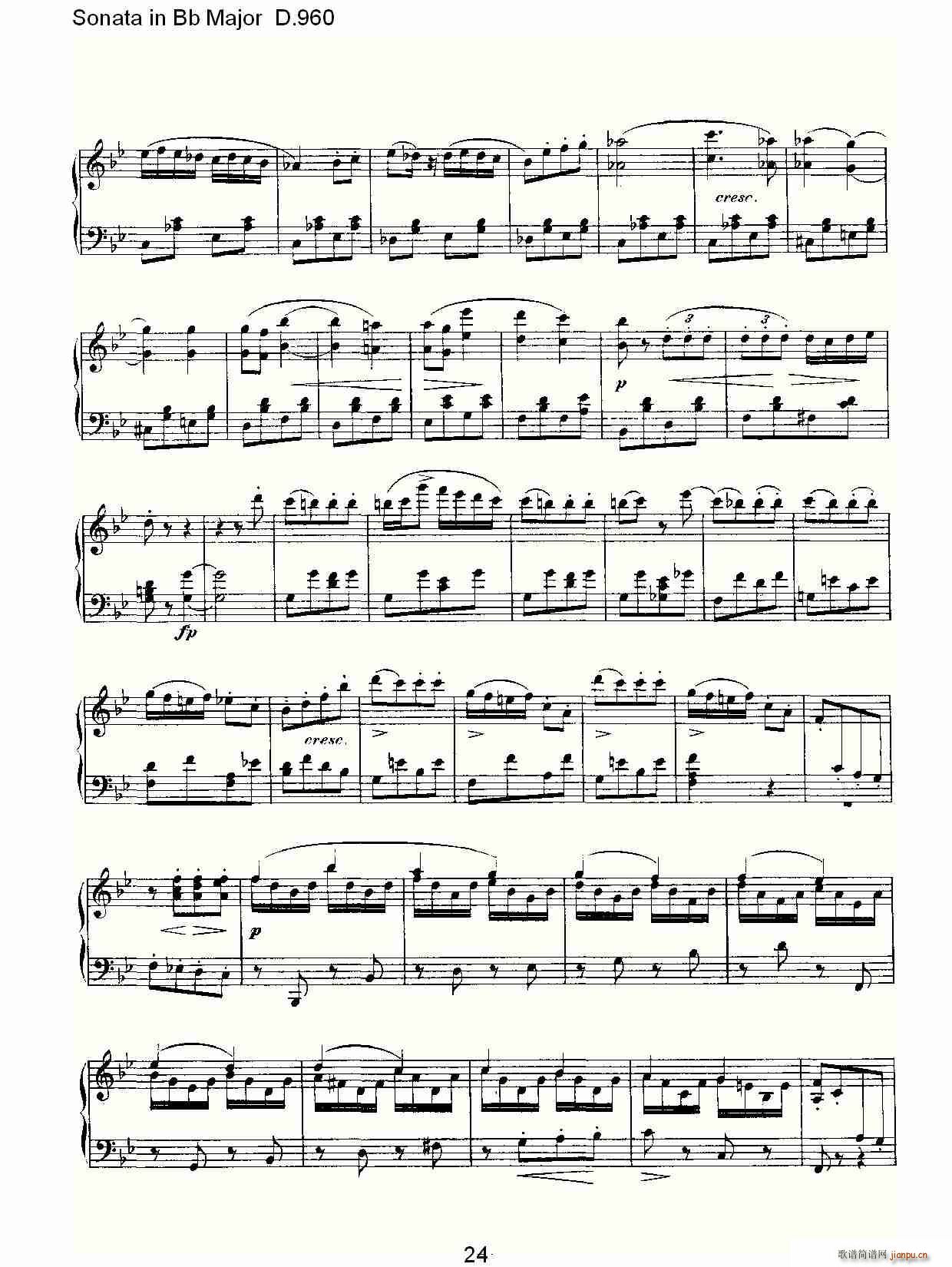 Sonata in Bb Major D.960(ʮּ)24