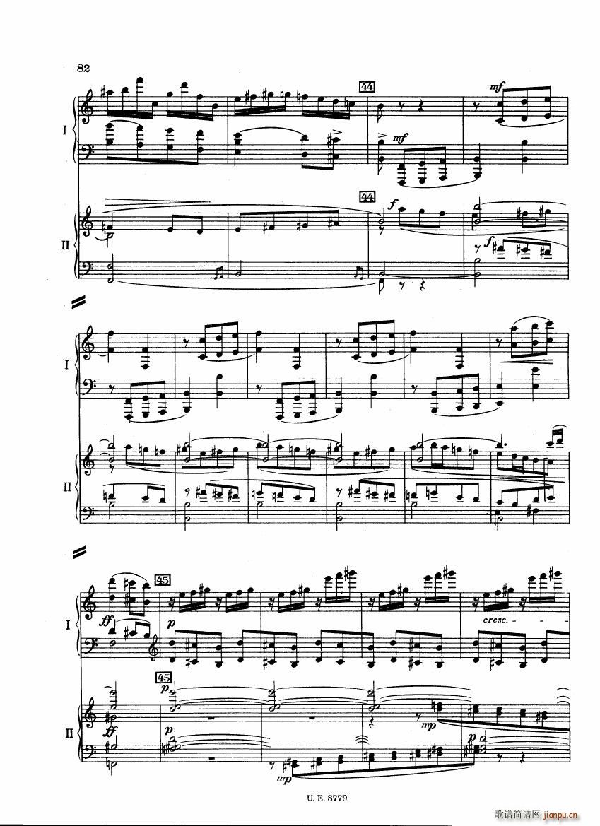 Bartok SZ 83 Piano Concerto 1 2p reduct (V)8