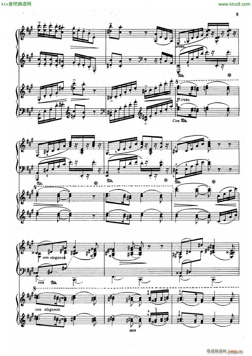 Guastavino Romance For 2 Pianos(V)15