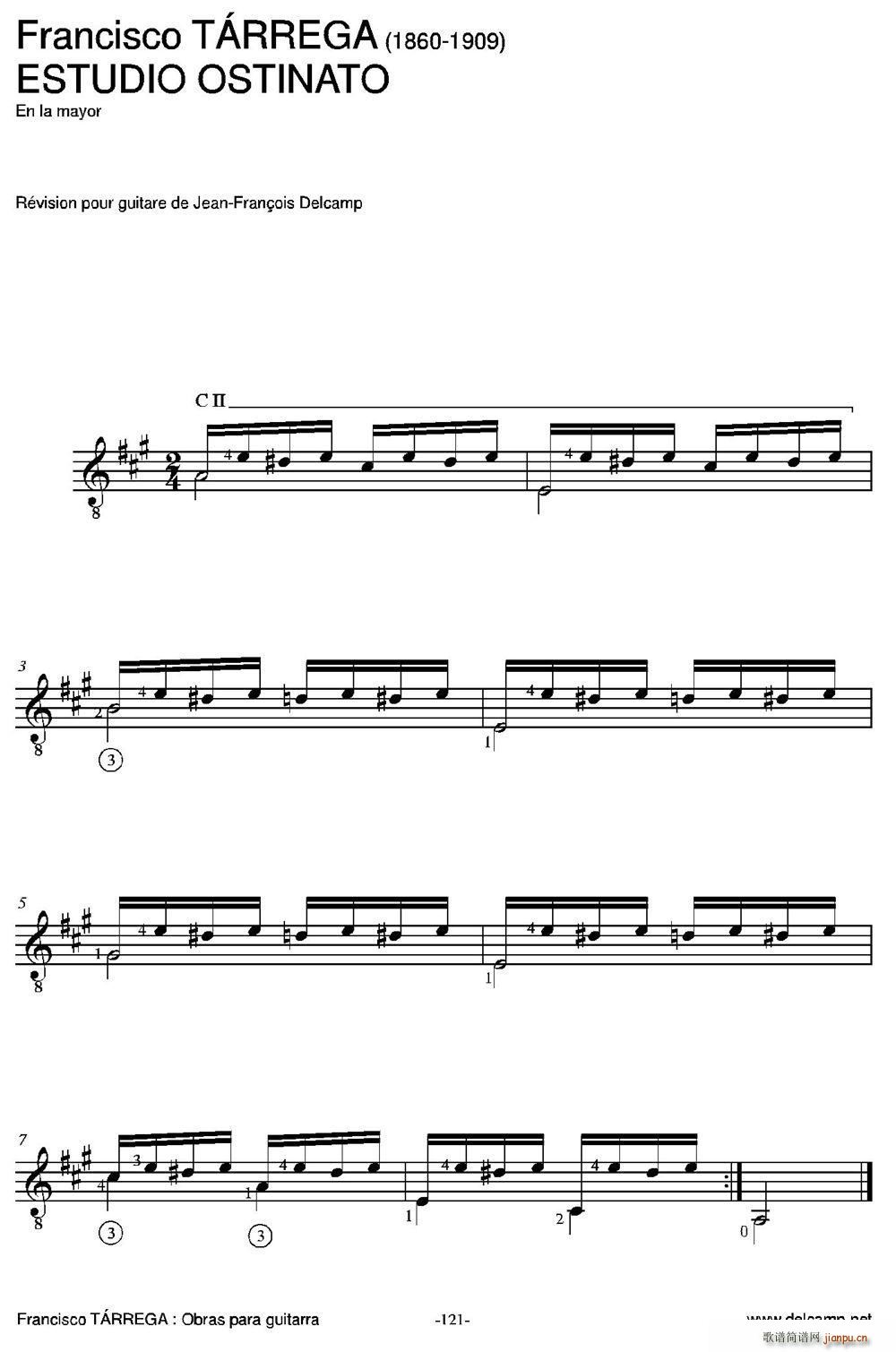 ESTUDIO OSTINATO En la mayor ŵ伪(V)1