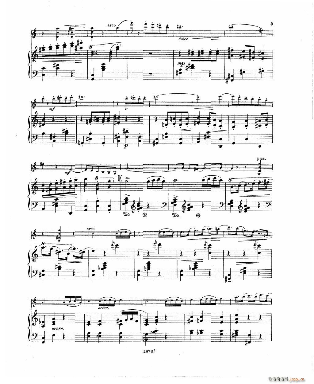 Bowen Humoresque for violin and piano(V)7