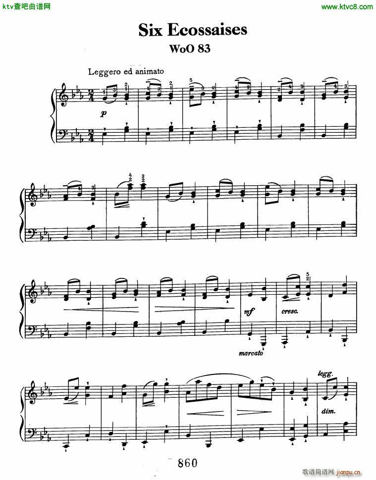 Beethoven WoO 83 6 Ecossaises(V)1