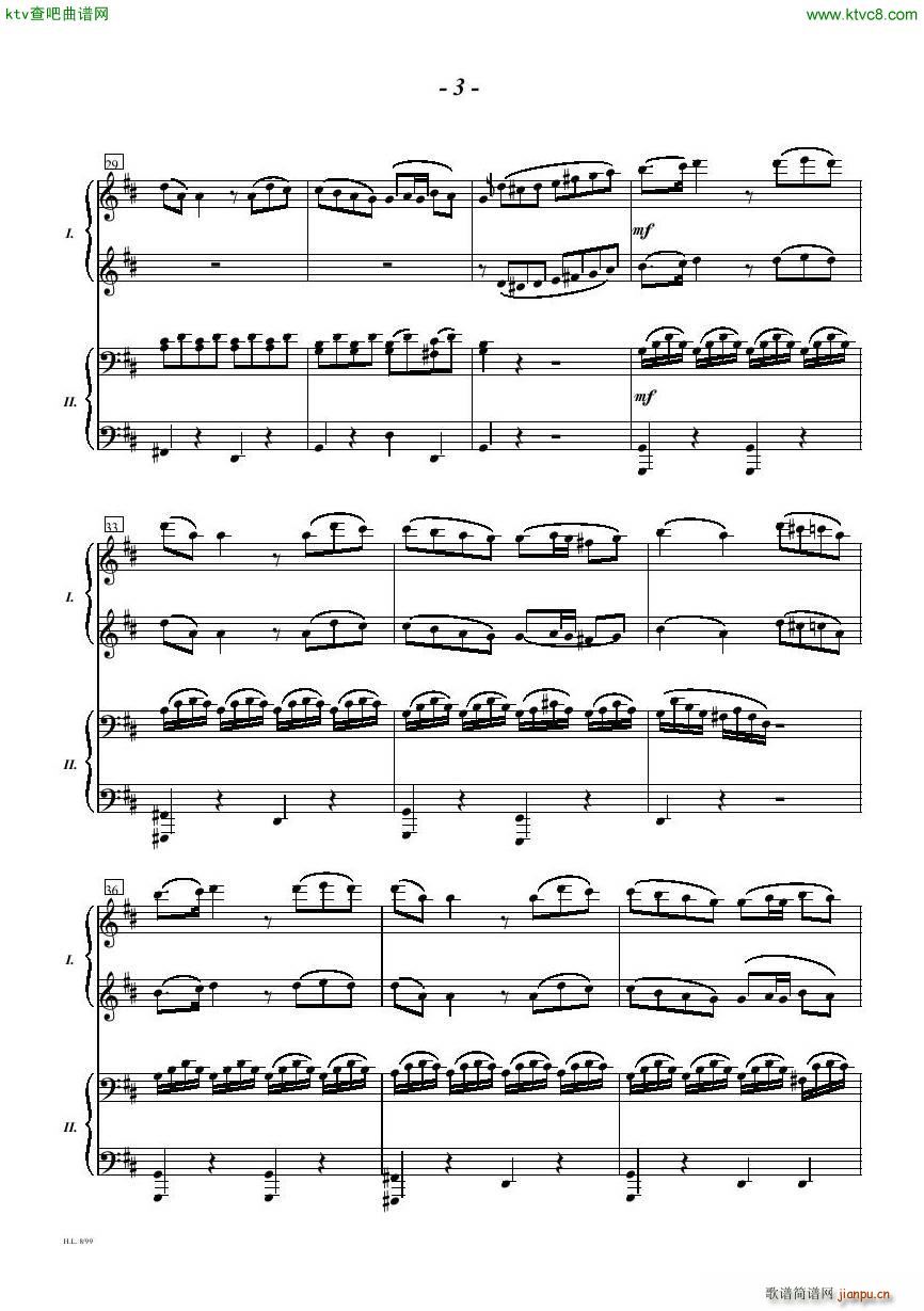 Diabelli Sonata Op33 For Two Pianos(V)3