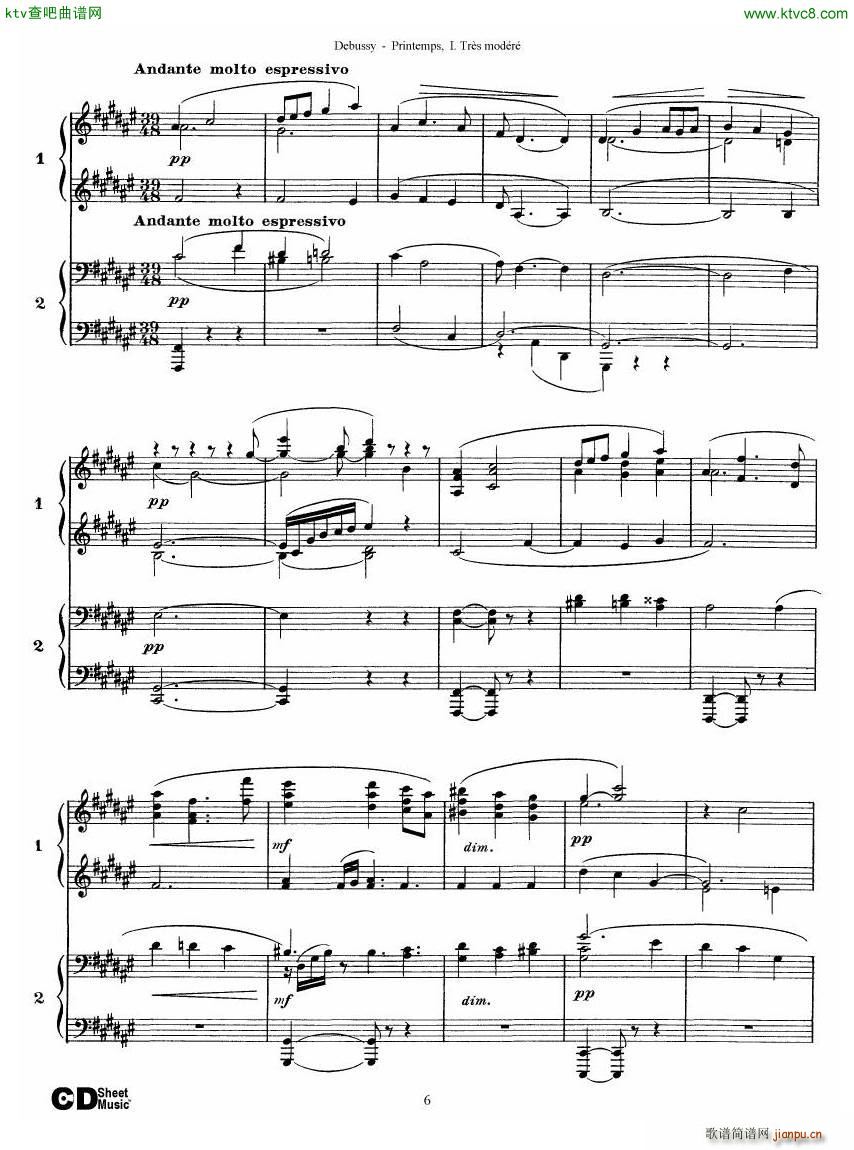 Debussy Printemps I(V)6