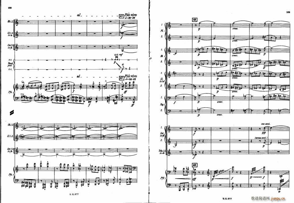 Bartok SZ 83 Piano Concerto No1 Full Score (V)44