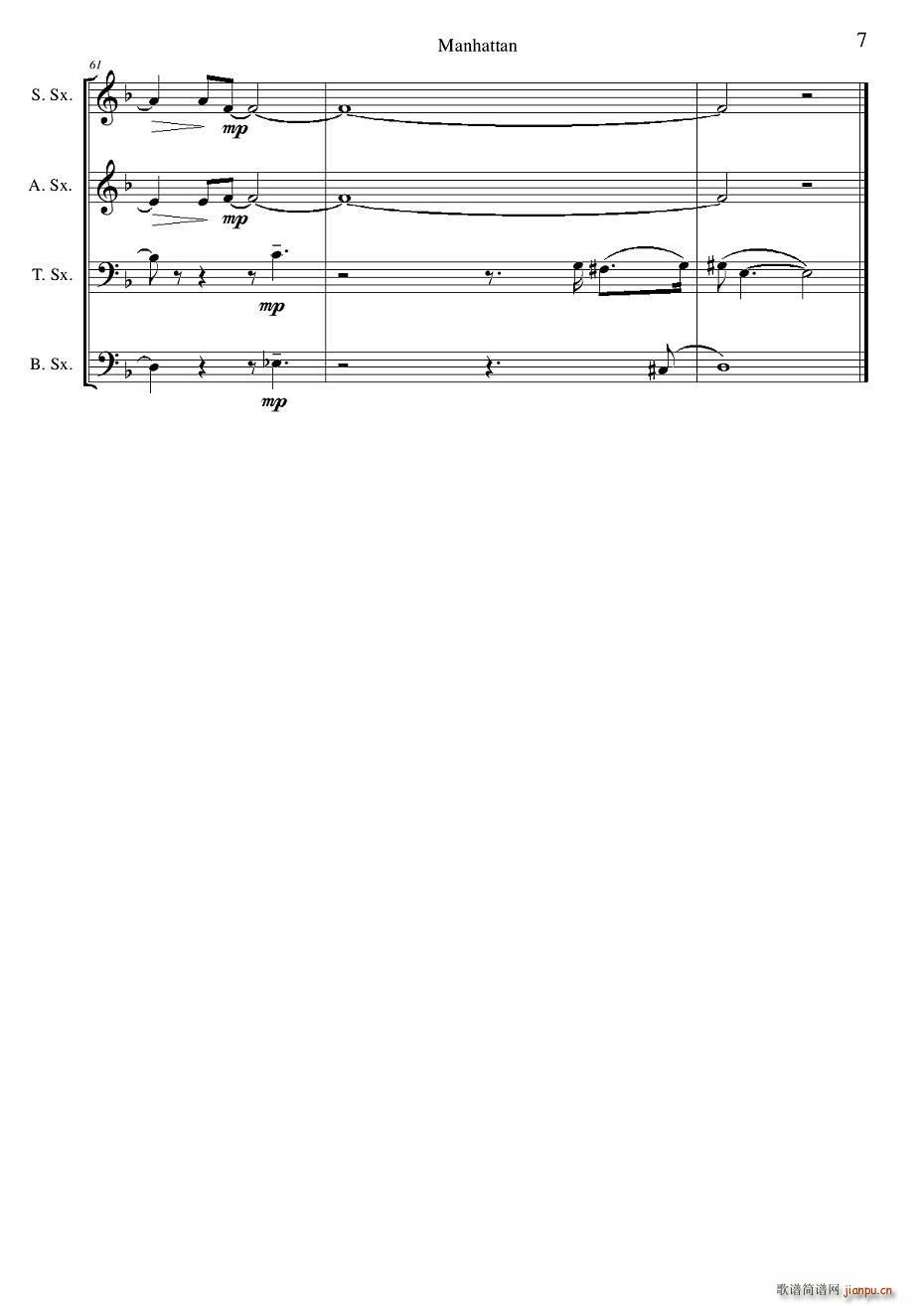 Manhattan score(V)7