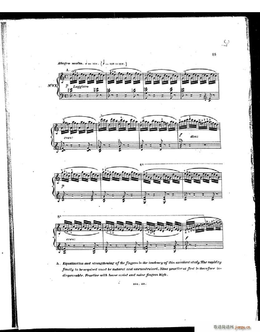 Czerny Etudes de la Velocite(V)12