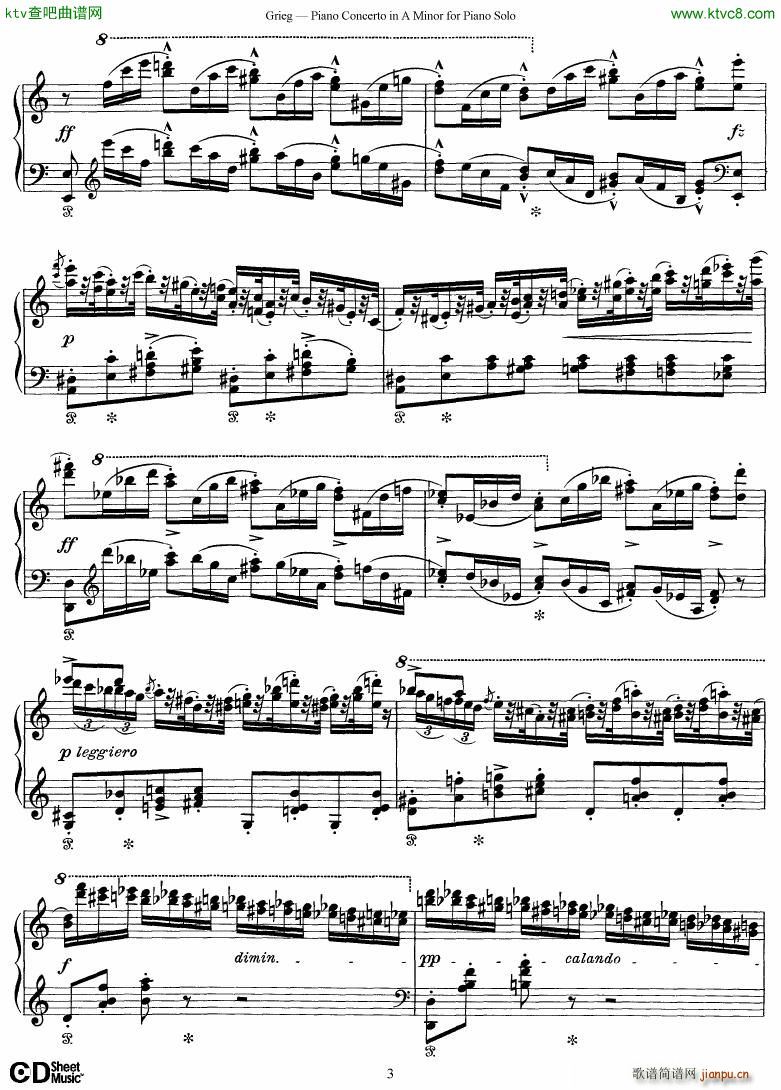 Grieg Piano Concerto solo arr 2 byGrieg(V)3