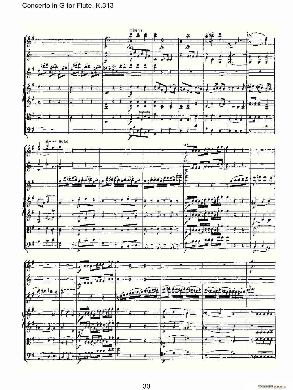 Concerto in G for Flute, K.313(ѺV)31