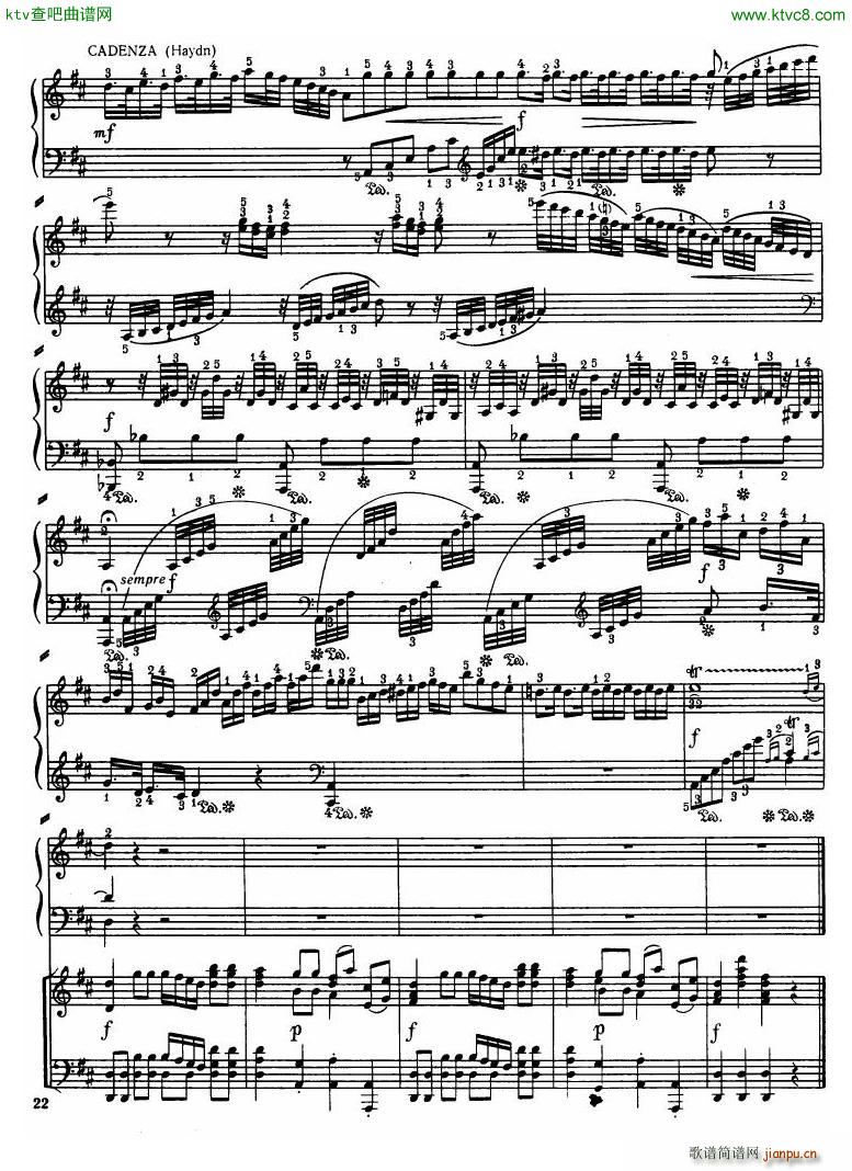 Haydn Piano Concerto in D Major 2pf(V)20