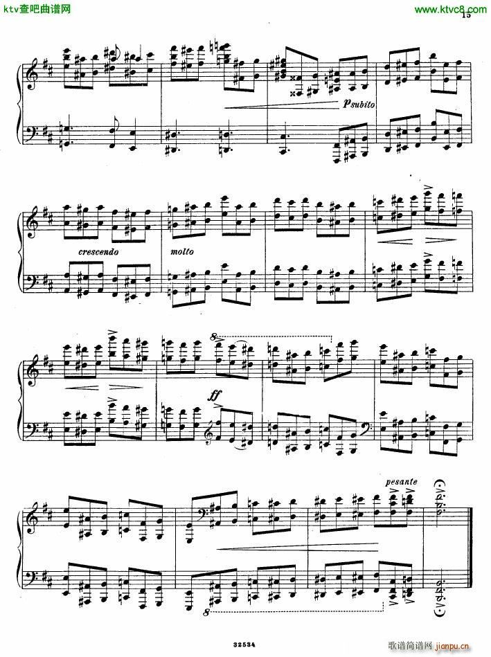 Gliere 25 Preludes op30 Book5(V)13