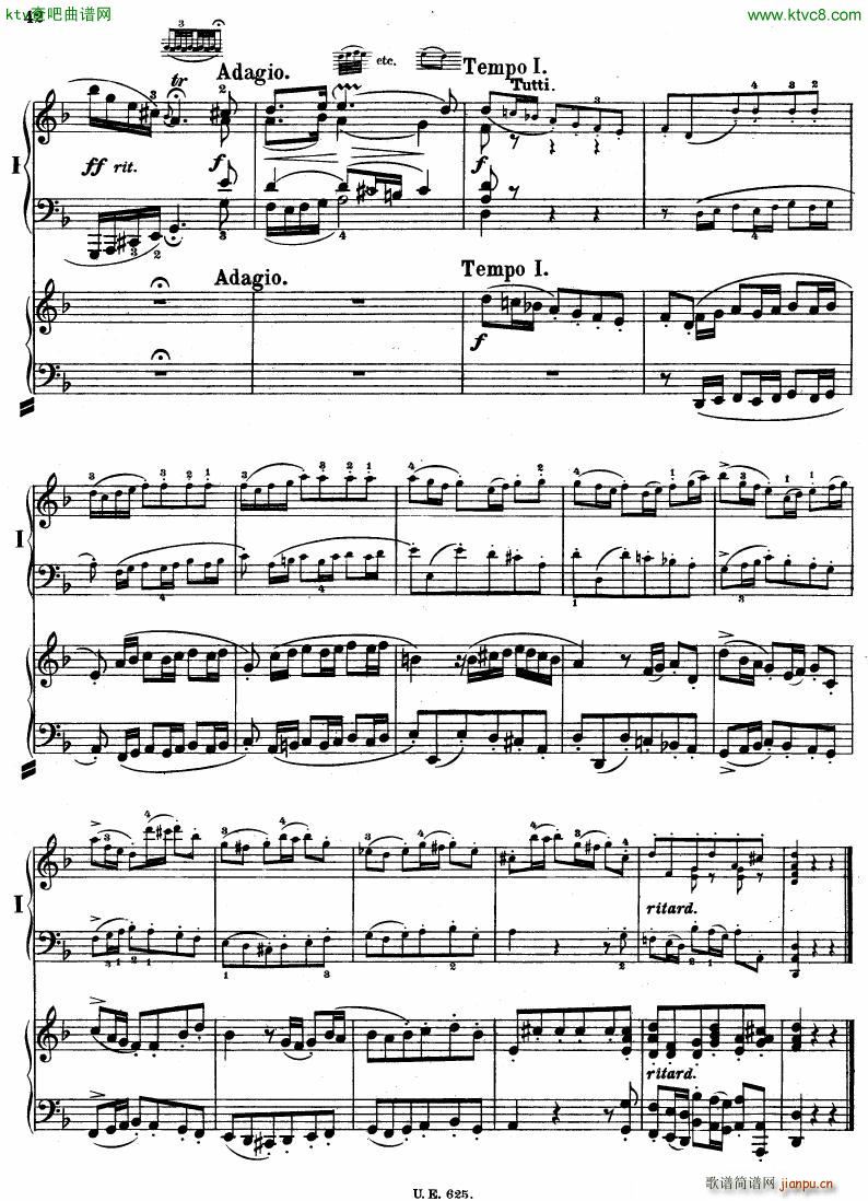 Bach JS BWV 1052 Keyboard Concerto in d ed R ntgen(V)43
