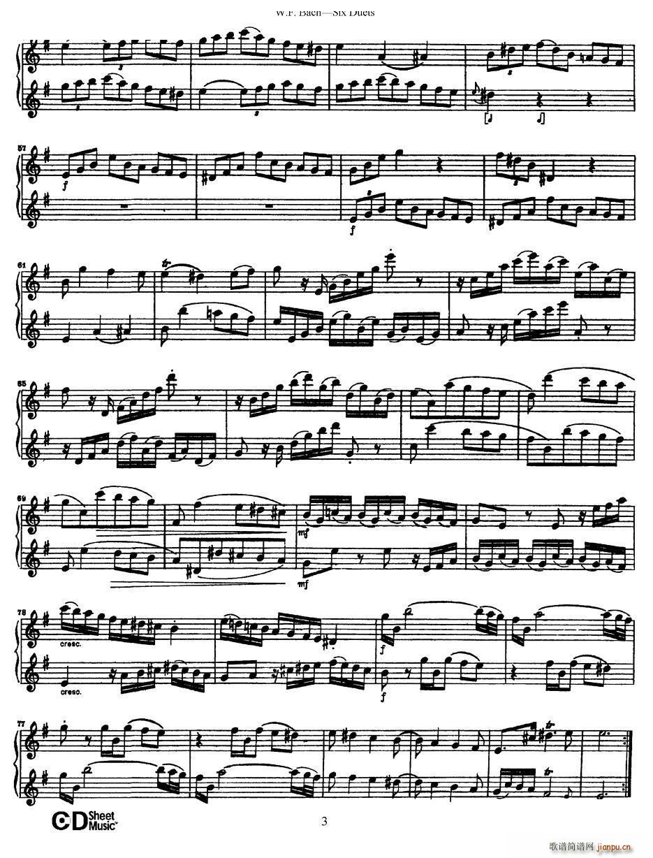 Six Duets 6׶ 1(V)3