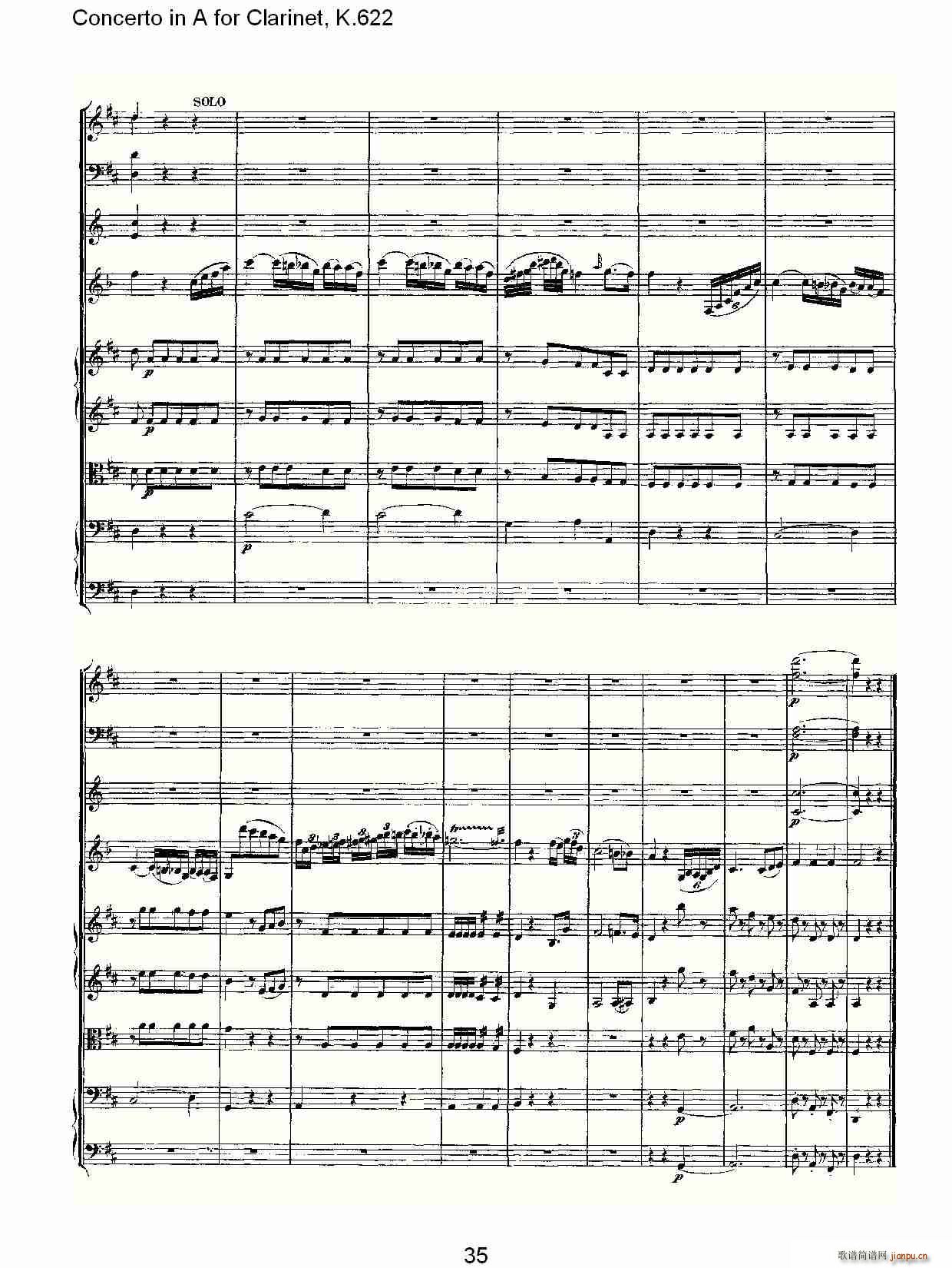 Concerto in A for Clarinet, K.622(λɹV)5