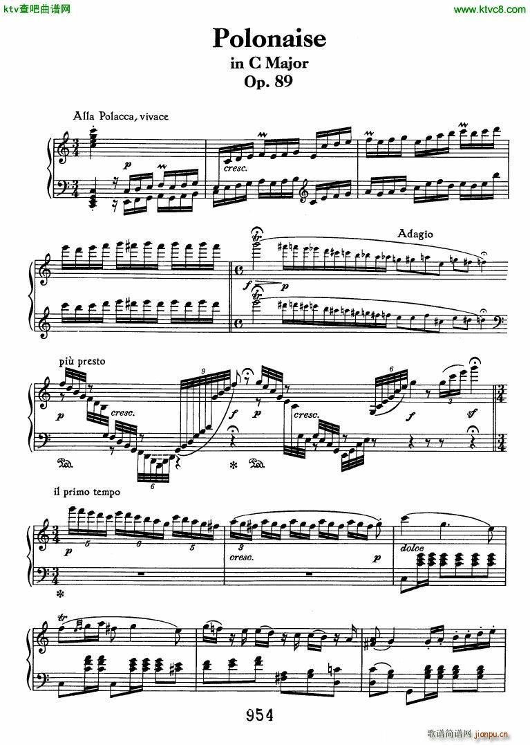 Beethoven op 89 Polonaise in C(V)1