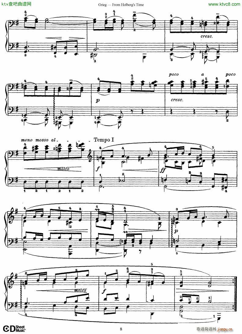 Grieg From Holberg s Time 1 5(V)8