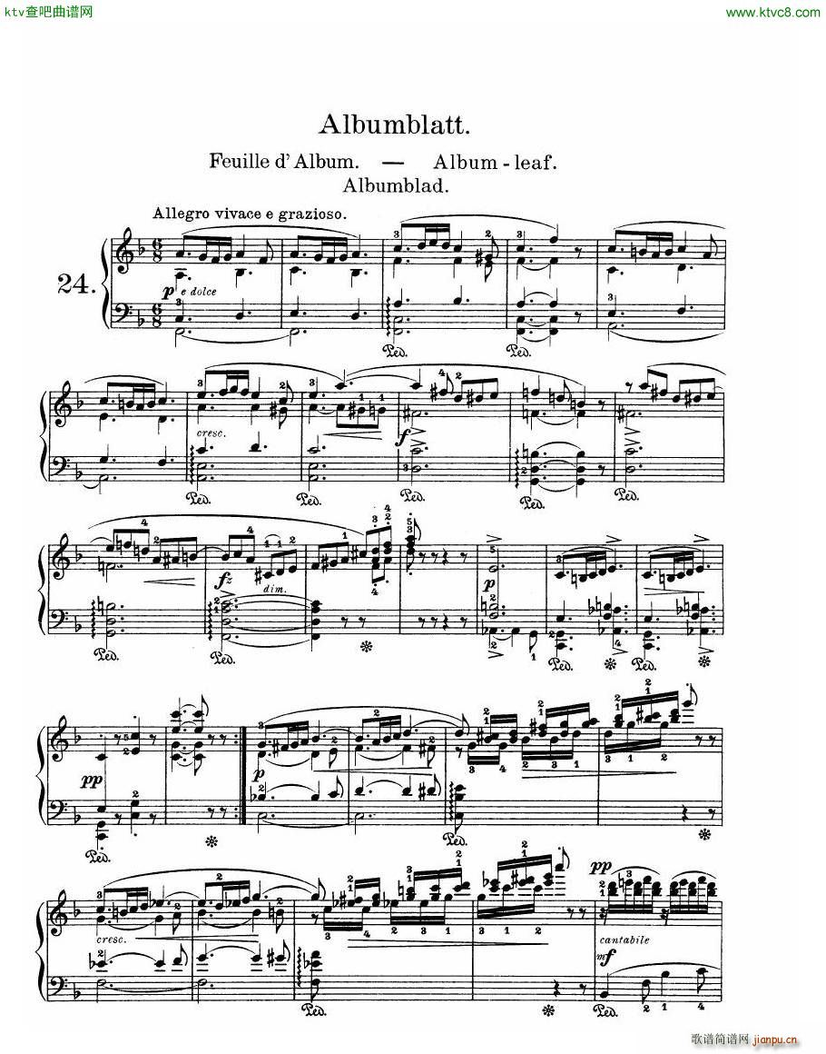 Grieg Lyric Pieces Op 47(V)5