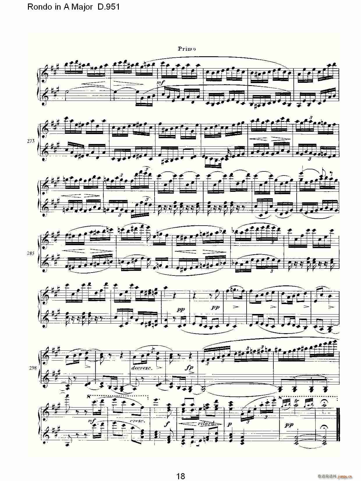 Rondo in A Major D.951(ʮּ)18