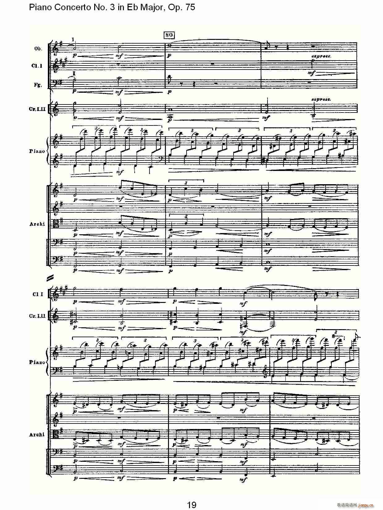 Piano Concerto No.3 in Eb Major,Op.75(V)19