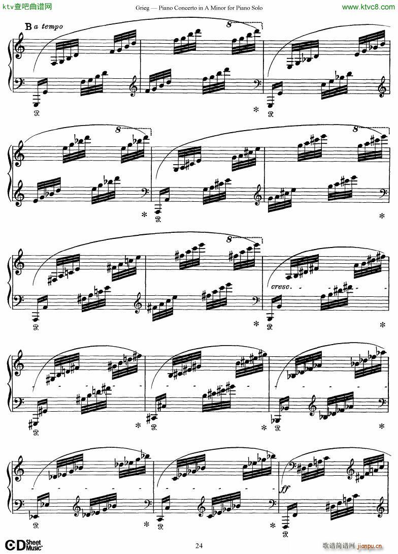 Grieg Piano Concerto solo arr 2 byGrieg(V)24