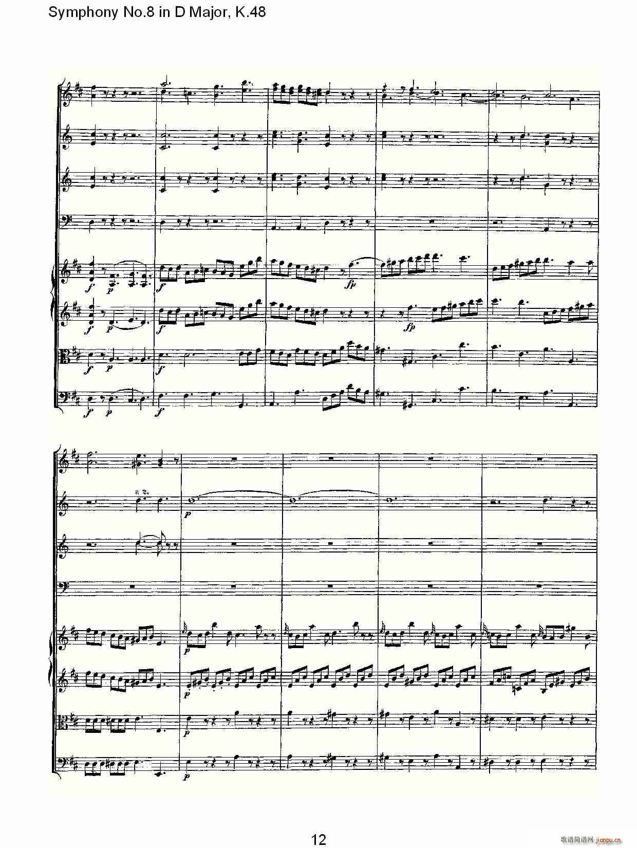 Symphony No.8 in D Major, K.48(ʮּ)12