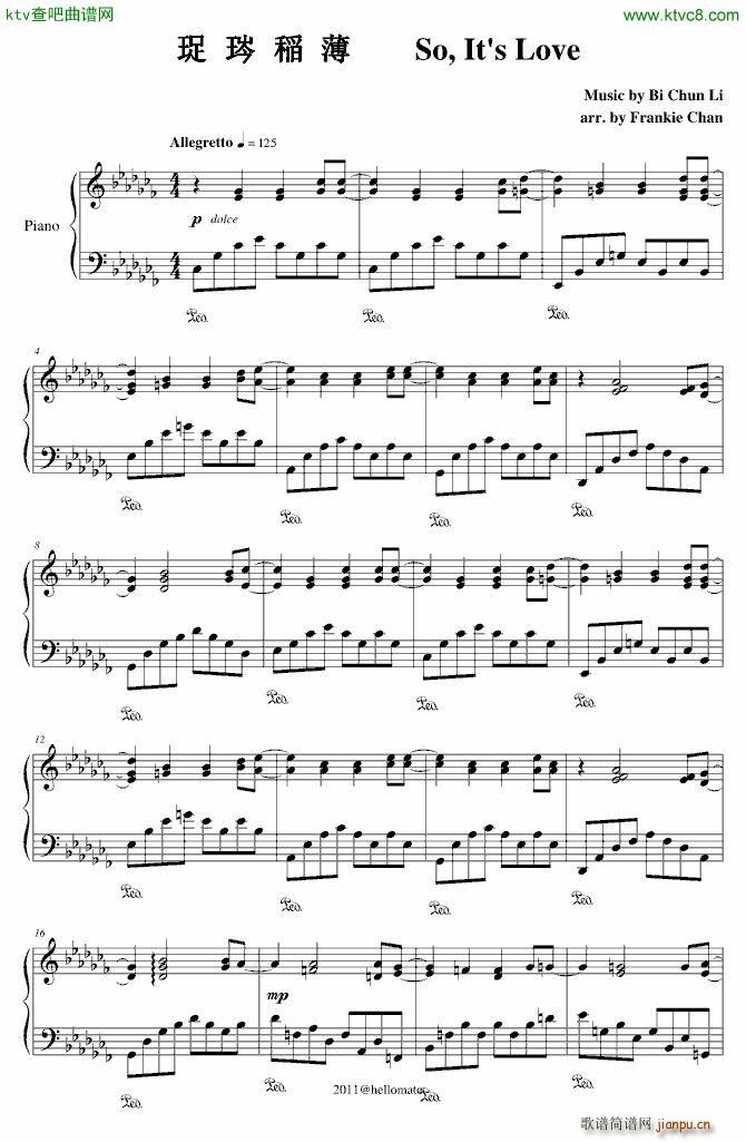 ǐ(i) So Its Love(V)1