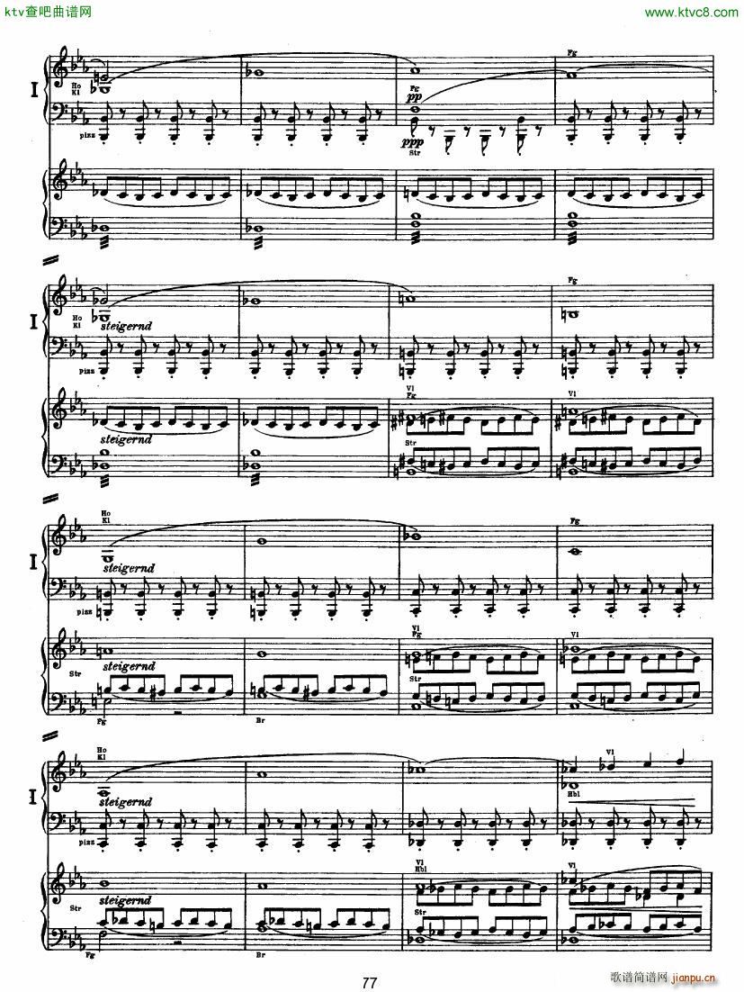 Bruckner Symphony No 4 4 hands arr (V)26