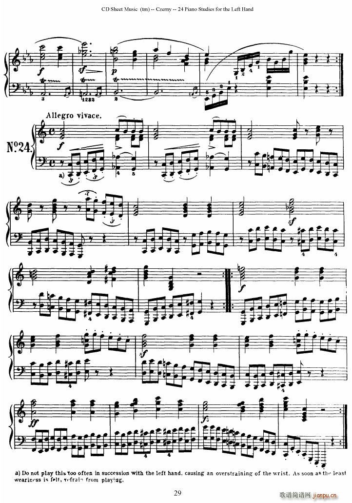 Left Hand Etudes(V)29