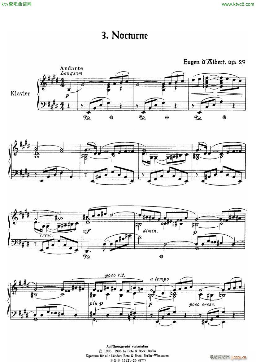 D Albert op 29 no 5 Bagatellen(V)10