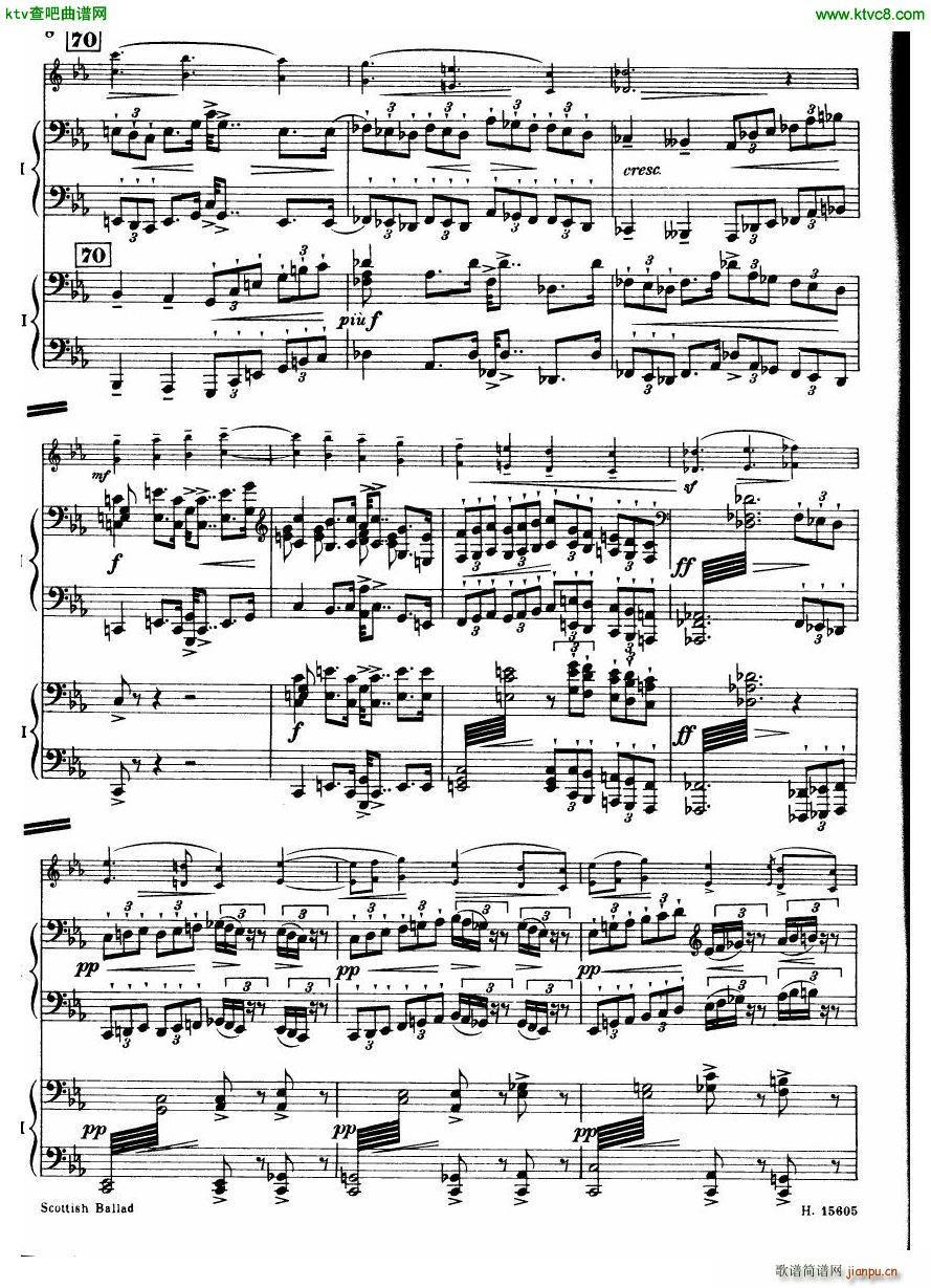 Britten Scottish Ballad op 26 arr for 2 pianos(V)9