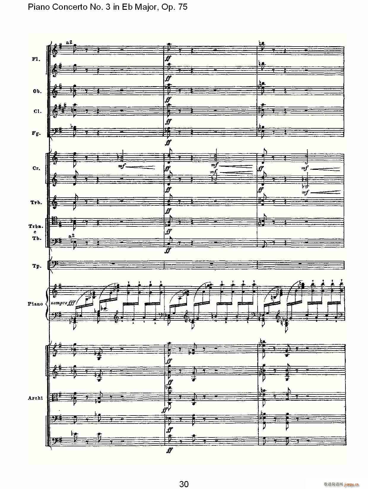 Piano Concerto No.3 in Eb Major,Op.75(V)30