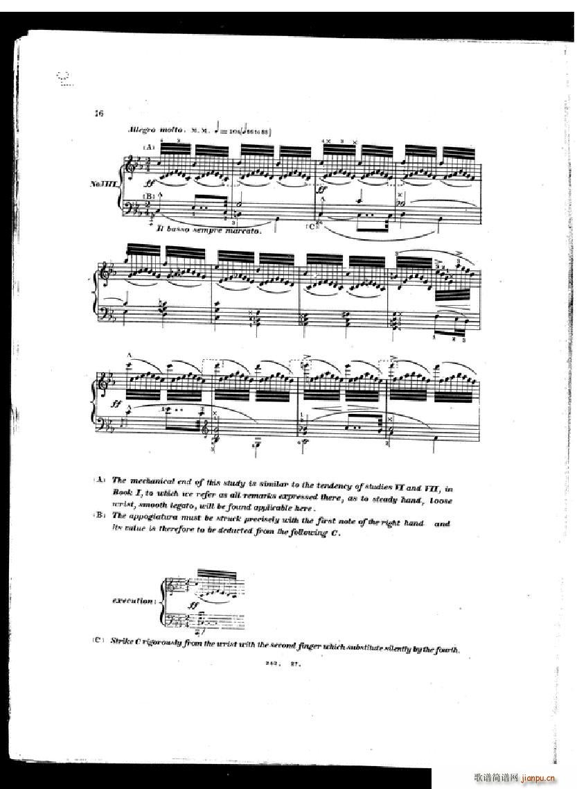 Czerny Etudes de la velocite book II(V)14