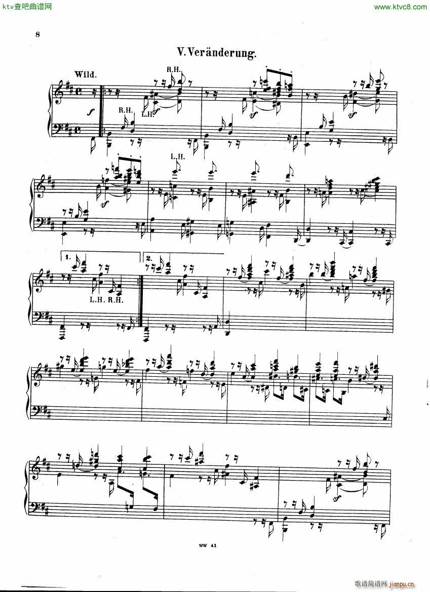 Herzogenberg 8 Variations op 1 3(V)7