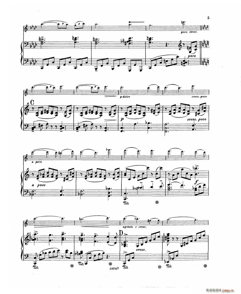Bowen Barcarolle for violin and piano(V)7