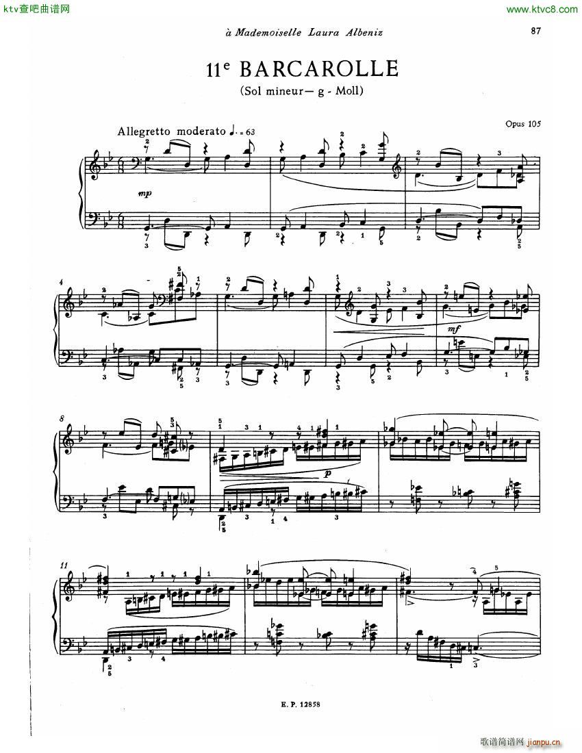 Faure 13 Barcarolle (V)28